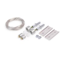 Pendel set voor ledstrip profielen, 2 stuks, Zilvergrijs