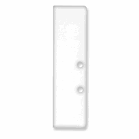 E94 eindkap alu wit RAL 9003 voor profiel VA6 incl. schroeven