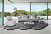 Design vloerkleed Gan Rugs Giro Black&White