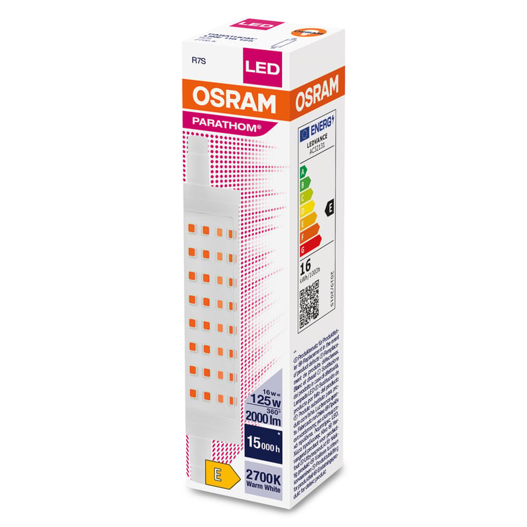 PARATHOM® LINE R7s 118.00 mm 125 16 W/2700 K R7s (CS à 1 PCE)