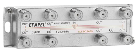 Efapel coax splitter 8 voudig