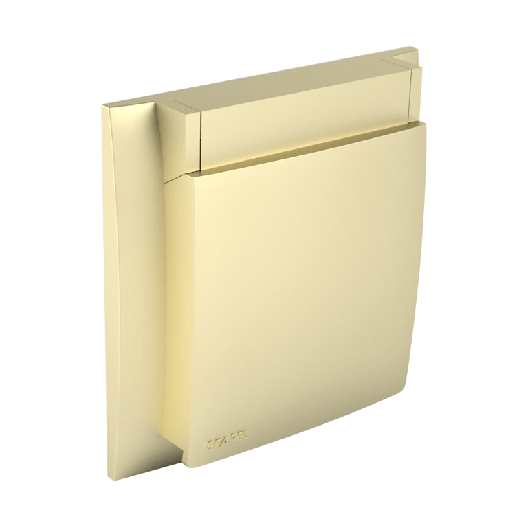 Efapel cpl.+deksel ip44 goud