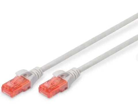 RJ45 Patchkabel Cat.6 LSZH U/UTP 0.50 mtr Romal grijs