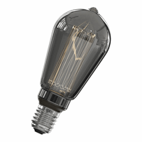 Calex LED Glasfiber Rustic lamp 220-240V 3,5W 40lm 2000K ST64 Titanium E27 dimmable, energy label B