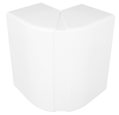 Efapel buitenhoek tbv wandgoot halogeenvrij wit b180mm h50mm