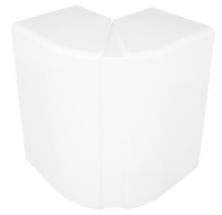 Efapel buitenhoek tbv wandgoot halogeenvrij wit b180mm h50mm