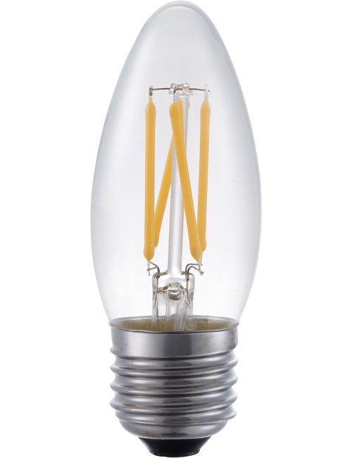 LED E27 Fila Candle C35x100 230V 320Lm 4W 925 AC Clear Dim