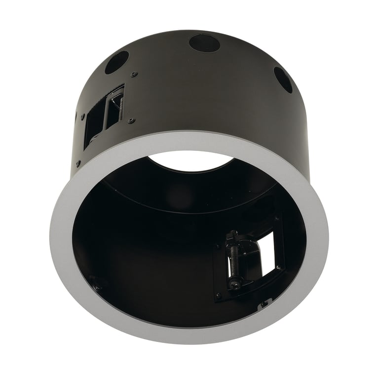 AIXLIGHT PRO 1 FLAT FRAME ROUND zi.grijs/zwart