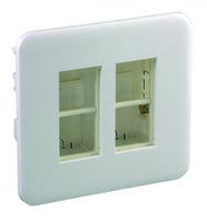 Efapel Werkstation Inbouw Leeg 2x4 Modules Wit