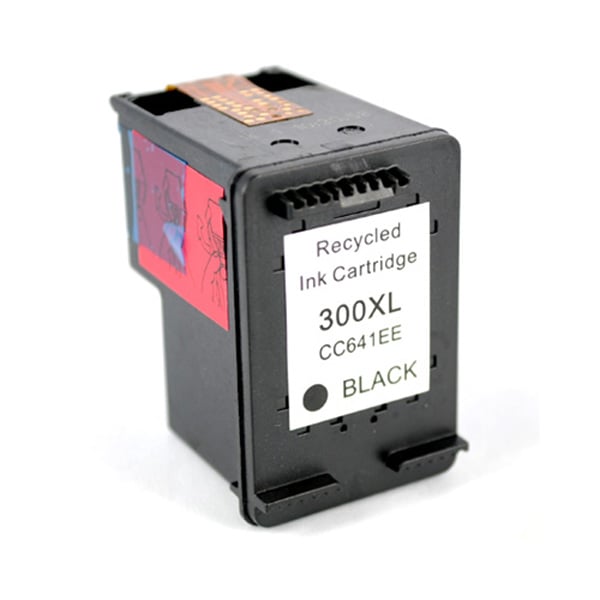HP 300XL (CC641EE) BK inktcartridge zwart hoge capaciteit huismerk - met inktlevels