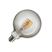 LED-lichtbron, G125, E27, 2000-2900K, 280°, dimbaar, rookglas
