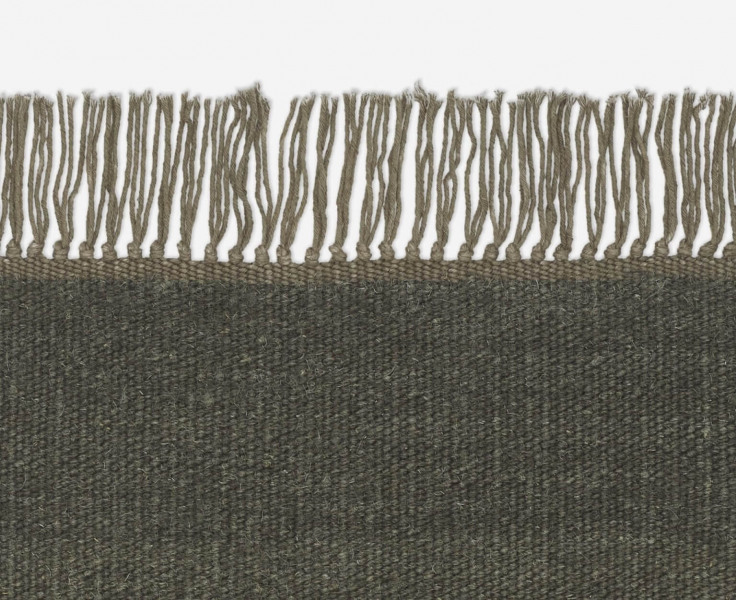 Kvadrat vloerkleed Vintage Plain Donkergroen 0036