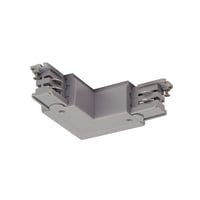 L-verbinder S-TRACK 3F-rail aarde R-versie z.grijs