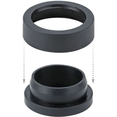 Rubber Ring for E27 base (water resistant) Black 2 parts