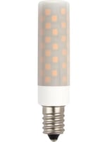 LED E14 Tube T18x80 230V 660Lm 6W 830 AC/DC Opal Dim