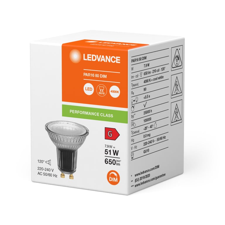 LED PAR16 DIM P 7.9W 940 GU10