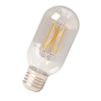 Calex LED Full Glass LongFilament Tubular-Type lamp 220-240V 4W 350lm E27 T45x110, Clear 2300K Dimmable, energy label A+