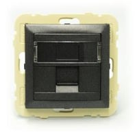 Efapel basis sokkel en centraalplaat tbv 1*rj45 donker grijs