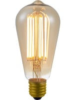 LED E27 Fila Rustika ST64x143 230V 600Lm 6.5W 925 AC Gold Di