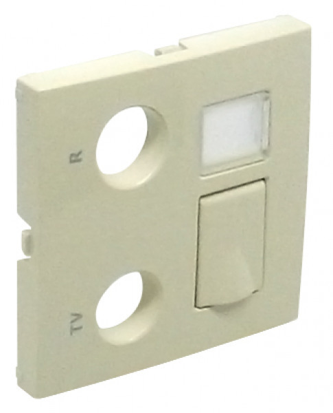 Efapel centraalplaat r-tv-rj45 cat 6 utp-fo-sc-apc creme