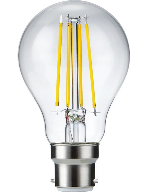 LED Ba22d Fila GLS A60x105 230V 806Lm 8W 827 AC Clear Dim
