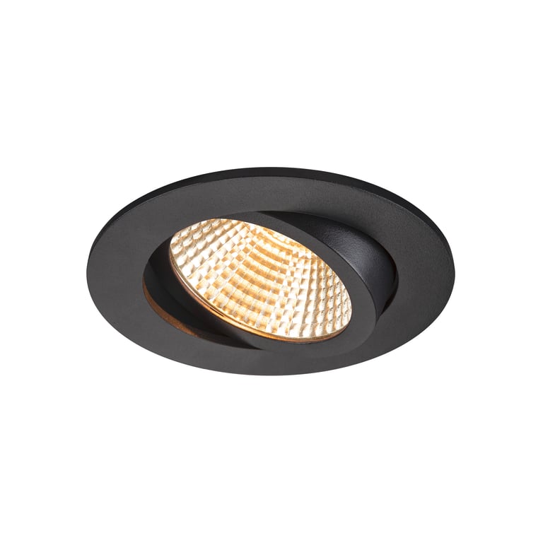 NEW TRIA® 95, plafondinbouwring, D: 11 H: 2.6 cm, IP20, zwart