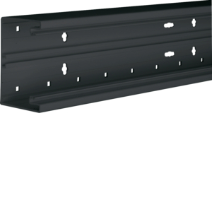 BR65 bodemprofiel, 65x100 mm, pvc, zwart p/m