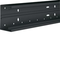 BR65 bodemprofiel, 65x100 mm, pvc, zwart p/m