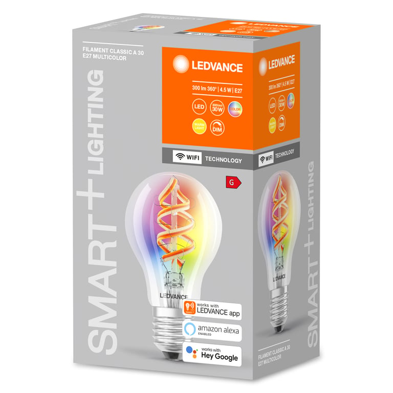 SMART+ Filament Classic RGBW 30 4.5 W/2700 K E27 (CS à 1 PCE)