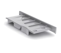 Eindkap muur, met kabelgat rechts, PVC
