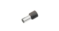 GeÏsoleerde Adereindhuls, DIN 46228, 1,5mm², lengte 8mm, zwart*