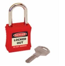 Spectrum Lockout Gelijksluitend Veiligheidshangslot 40mm rood (6mm)