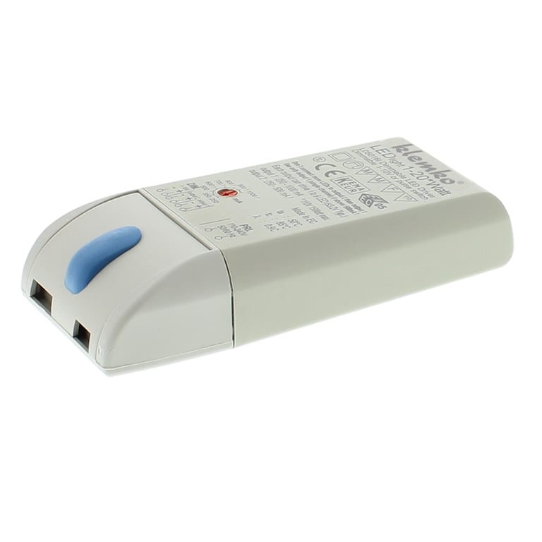 KLEMKO LED-DRV-20D-2K - Leddriver Constante Stroom instelbaar 250-1400
