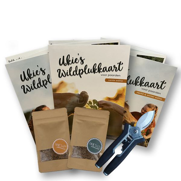 Combi: Ukie's Wildplukkaarten set met schaartje en zaadjes