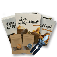 Combi: Ukie's Wildplukkaarten set met schaartje en zaadjes