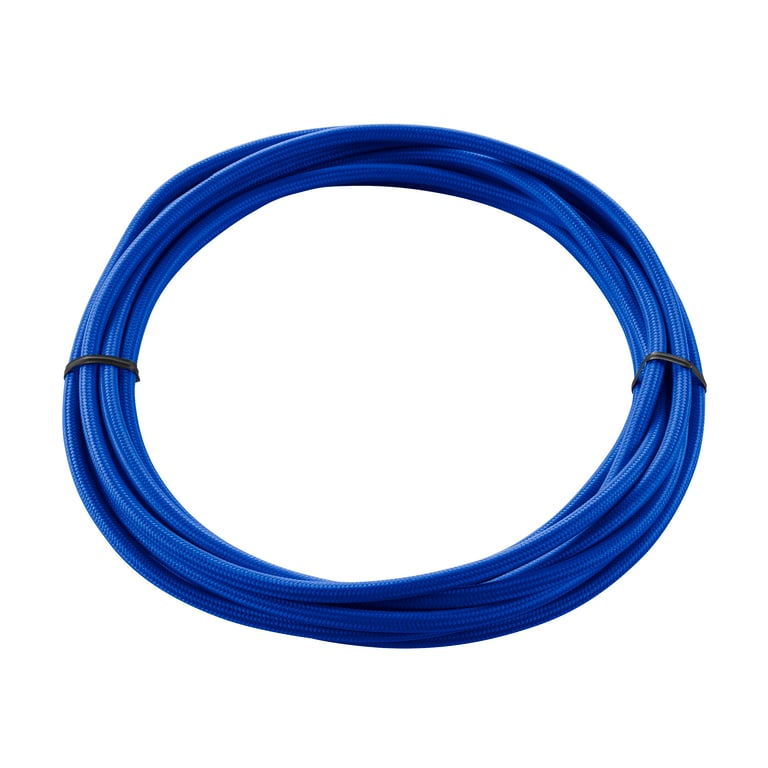 Textielkabel, 3-polig, 5m, blauw