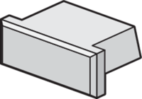 Niko - 2 pvc-eindstukken