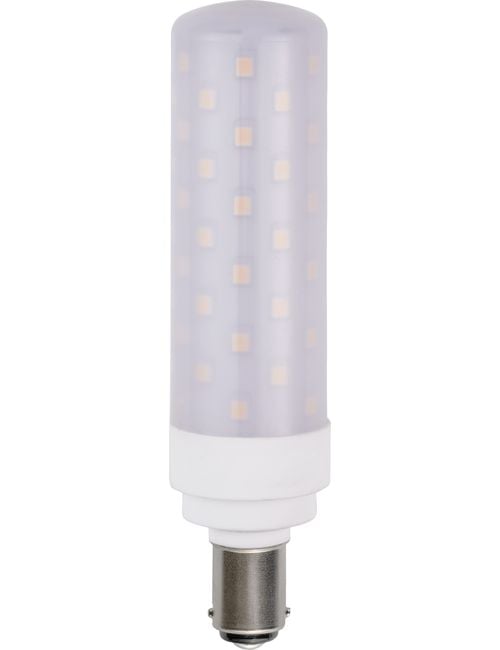 LED Ba15d Tube T29x113 230V 850Lm 8W 930 AC/DC Opal Dim