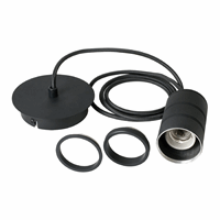 Calex Retro pendant, black fittings E27