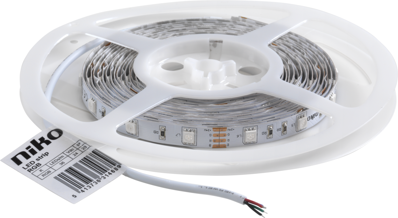 Niko - Ledstrip op rol met 36 RGB-leds/m
