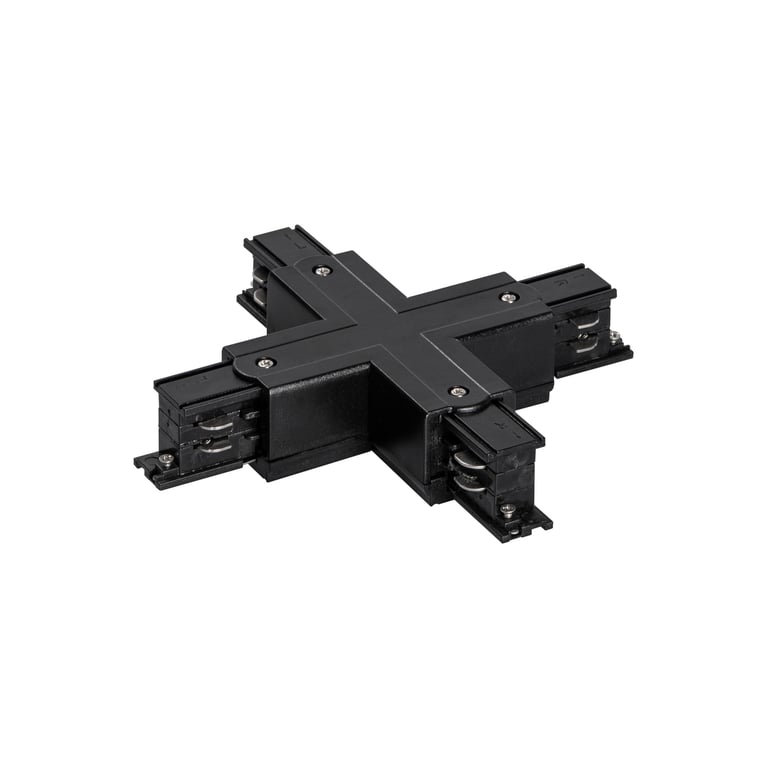 3-Fase rail, X-koppelstuk, zwart