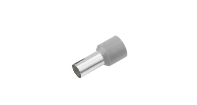 GeÏsoleerde Adereindhuls, DIN 46228, 2,5mm², lengte 8mm, grijs*