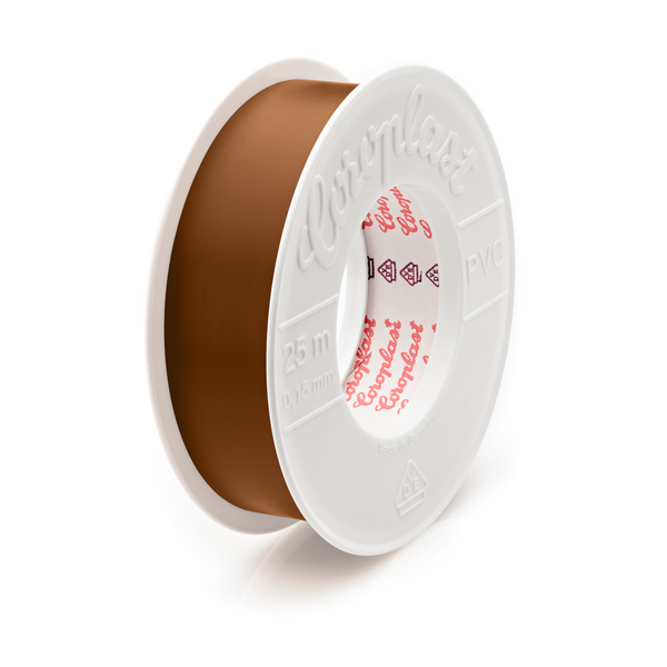 Coroplast 302 tape 25mmx25m bruin