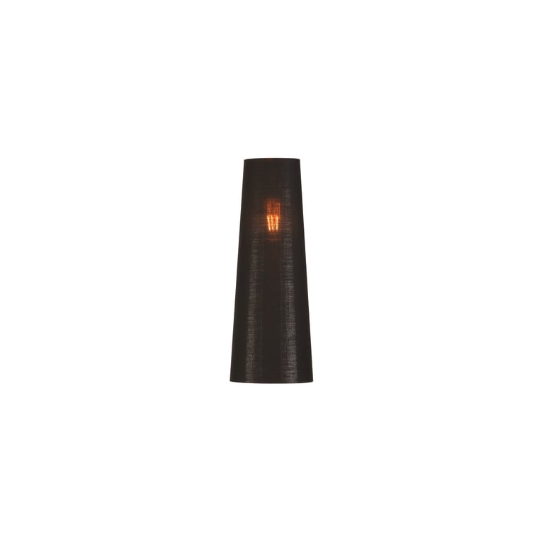 FENDA 15cm lampenkap conisch zwart/koper