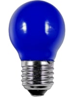 LED E27 Fila Ball G45x75 230V 1W AC Blue Non-Dim