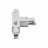 T shape links 2 | wit | voor 3-fase rails