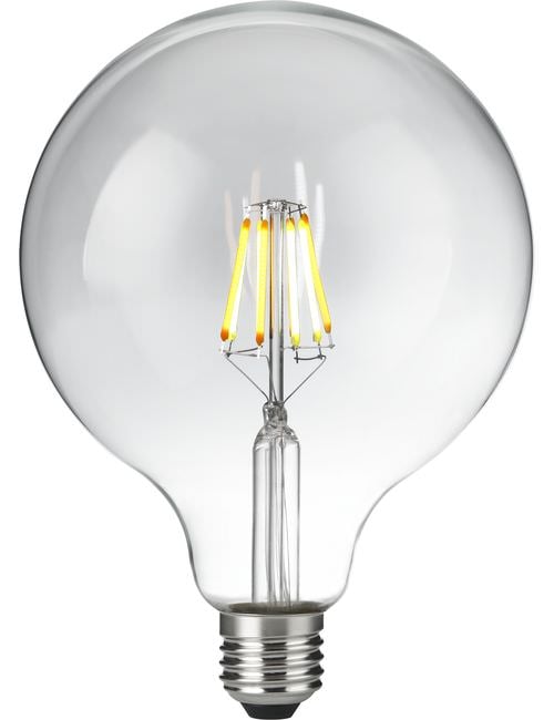 LED E27 Fila DTW Globe G125x180 230V 660Lm 6W 820-845 AC Cle