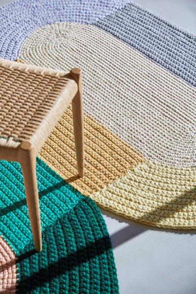 Gan Rugs The Crochet Collection Trio Mix