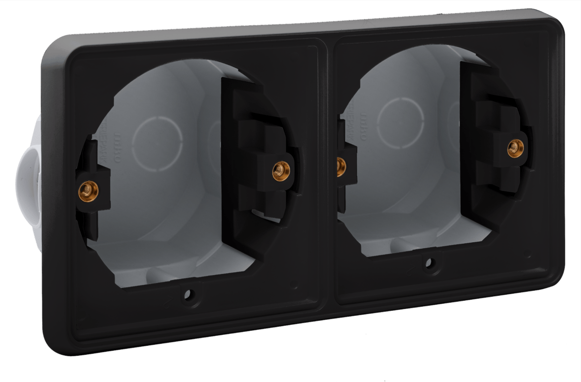 Inb kader tweevoudig horizontaal, black