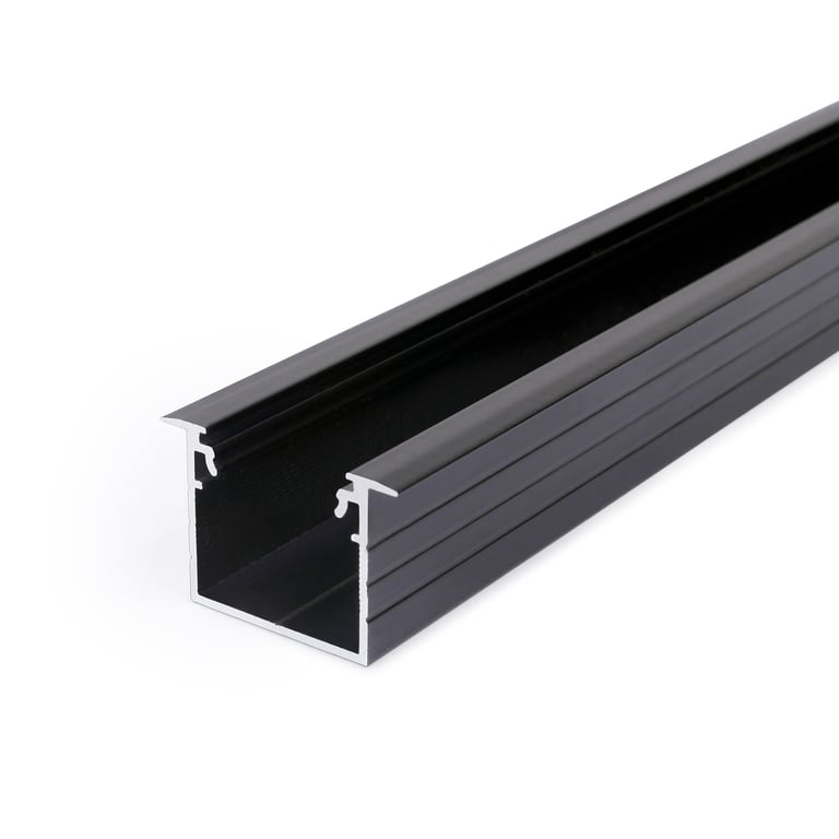 LUMIKO P20-IN-ZW-1M - Profiel 20, inbouw, zwart, 1 meter